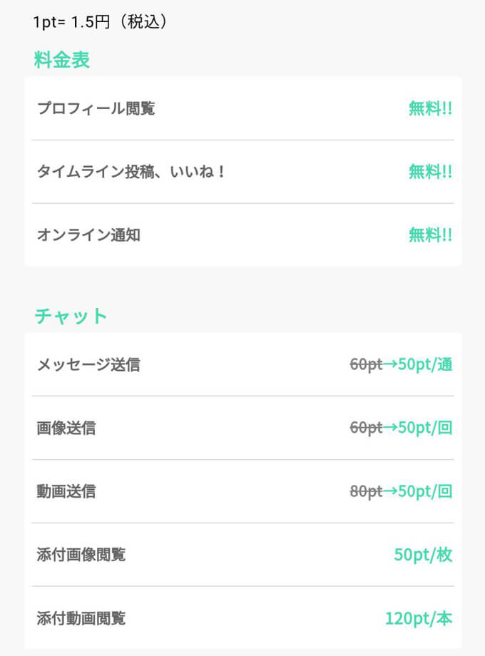 IVE(イヴ)の料金3