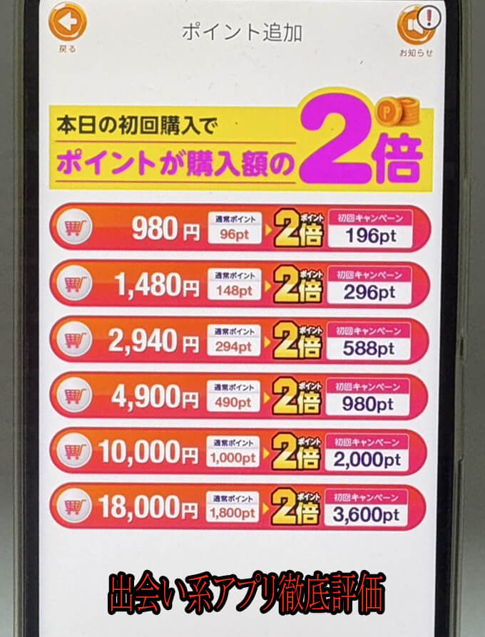 熟年パンチの料金1