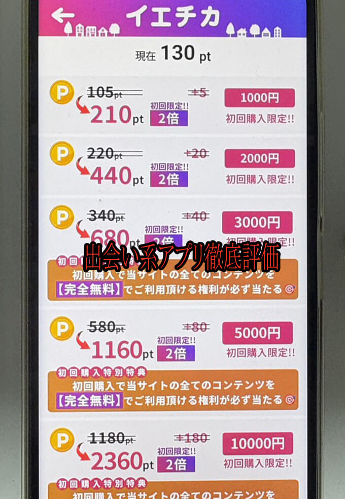 イエチカの料金１